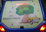 Campagne promotionnelle sur voiture